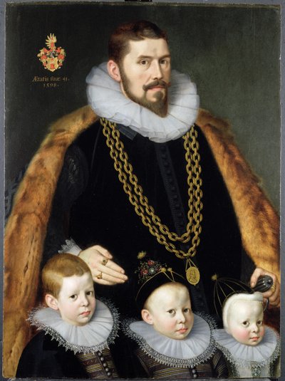 Ein Paar Familienporträts, 1598 von Gortzius Geldorp